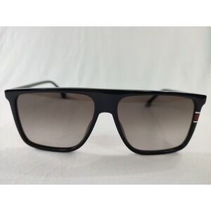 Carrera 172/S 807HA Sunglasses Black Flat Top Square Brown Gradient 58-14-145